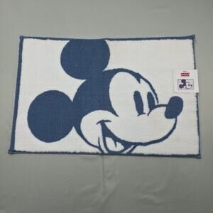 Disney Mickey Mouse Bath Rug 20"x30" Plush Non-Slip Blue Bathroom Floor Mat